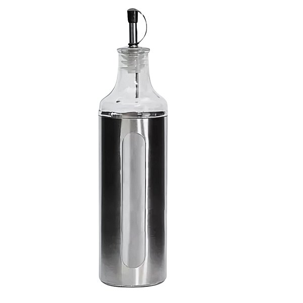 Galheteiro Vidro com Inox 500ml