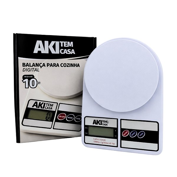 Balança Digital Mesa P/ Uso Cozinha Aki Tem Casa