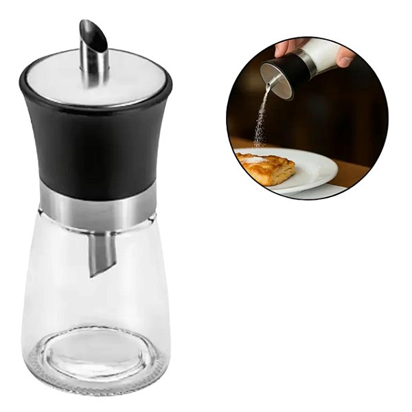 Porta Condimento Grande de Vidro