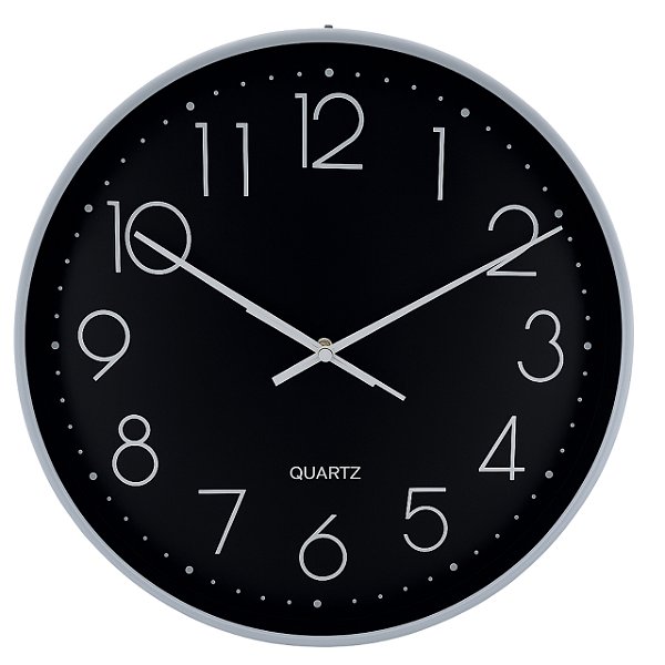 Relogio Parede 36cm Sortido Plastico Quartz