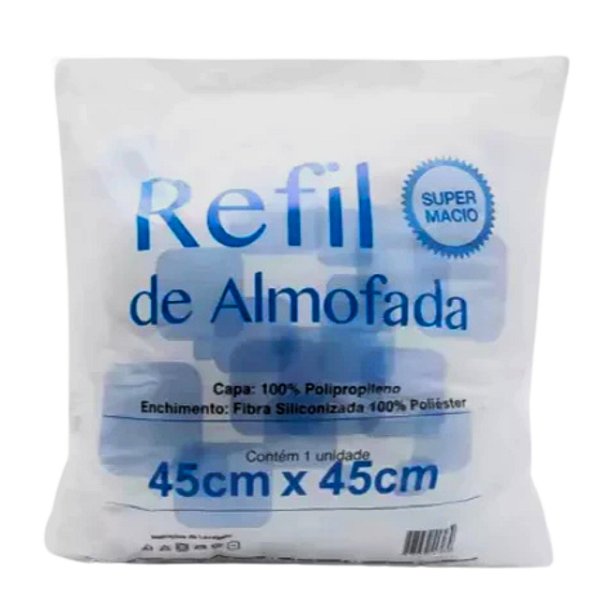 Refil De Almofada 45cmx45cm Fibram