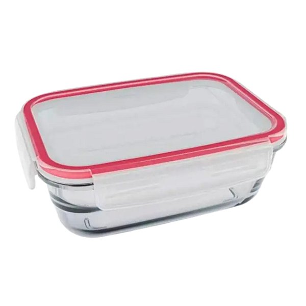 POTE HERMETICO VIDRO QUADRADO 500 ML