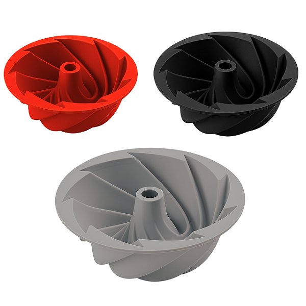 Forma Para Bolo Silicone 16cm Varias Cores