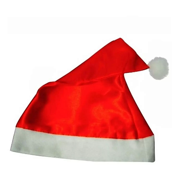kit 12 Touca Gorro Natal Papai Mamãe Noel Cetim Decoração
