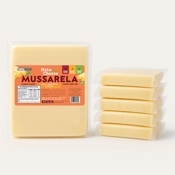 MUSSARELA SUAVE VEGETAL Kg FRACIONADA 200g