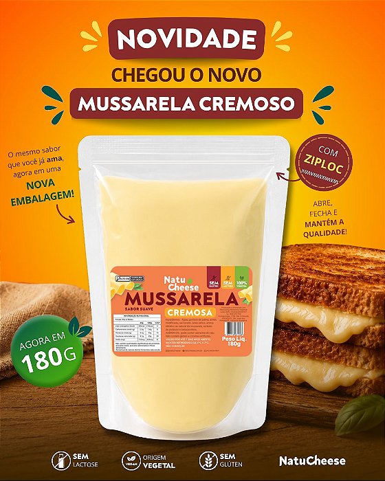 MUSSARELA CREMOSA 180g ZIPLOC