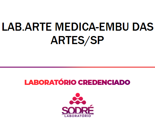 Exame Toxicológico - Embu Das Artes-SP - LAB.ARTE MEDICA-EMBU DAS ARTES/SP (C.N.H, Empregado CLT, Concurso Público)