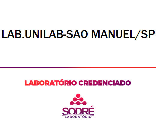 Exame Toxicológico - Sao Manuel-SP - LAB.UNILAB-SAO MANUEL/SP (C.N.H, Empregado CLT, Concurso Público)