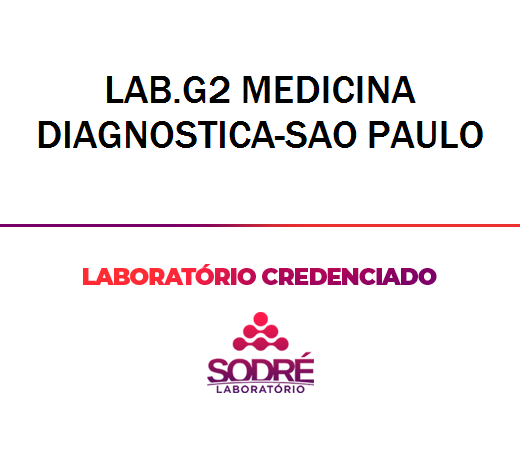 Exame Toxicológico - Sao Paulo-SP - LAB.G2 MEDICINA DIAGNOSTICA-SAO PAULO (C.N.H, Empregado CLT, Concurso Público)