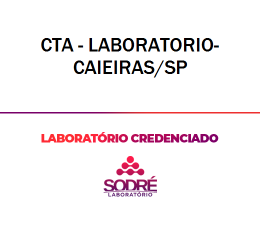 Exame Toxicológico - Caieiras-SP - CTA - LABORATORIO-CAIEIRAS/SP (C.N.H, Empregado CLT, Concurso Público)