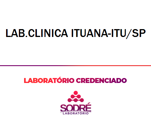 Exame Toxicológico - Itu-SP - LAB.CLINICA ITUANA-ITU/SP (C.N.H, Empregado CLT, Concurso Público)