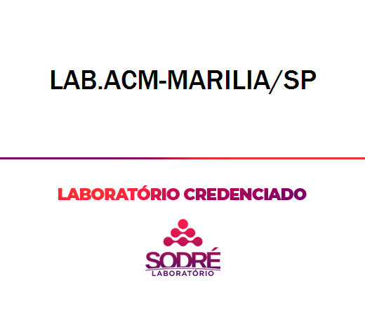 Exame Toxicológico - Marilia-SP - LAB.ACM-MARILIA/SP (C.N.H, Empregado CLT, Concurso Público)