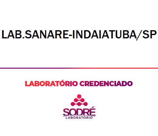 Exame Toxicológico - Indaiatuba-SP - LAB.SANARE-INDAIATUBA/SP (C.N.H, Empregado CLT, Concurso Público)