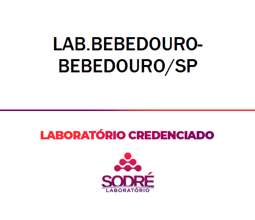Exame Toxicológico - Bebedouro-SP - LAB.BEBEDOURO-BEBEDOURO/SP (C.N.H, Empregado CLT, Concurso Público)
