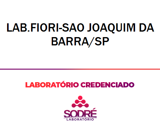 Exame Toxicológico - Sao Joaquim Da Barra-SP - LAB.FIORI-SAO JOAQUIM DA BARRA/SP (C.N.H, Empregado CLT, Concurso Público)