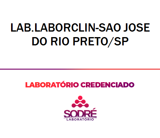Exame Toxicológico - Sao Jose Do Rio Preto-SP - LAB.LABORCLIN-SAO JOSE DO RIO PRETO/SP (C.N.H, Empregado CLT, Concurso Público)