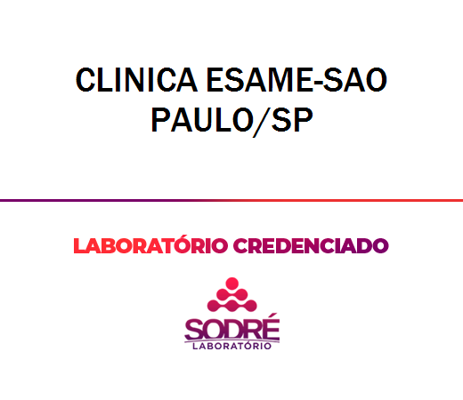 Exame Toxicológico - Sao Paulo-SP - CLINICA ESAME-SAO PAULO/SP (Empregado CLT)