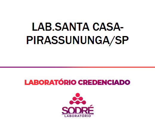 Exame Toxicológico - Pirassununga-SP - LAB.SANTA CASA-PIRASSUNUNGA/SP (C.N.H, Empregado CLT, Concurso Público)