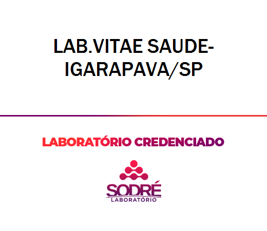 Exame Toxicológico - Igarapava-SP - LAB.VITAE SAUDE-IGARAPAVA/SP (C.N.H, Empregado CLT, Concurso Público)