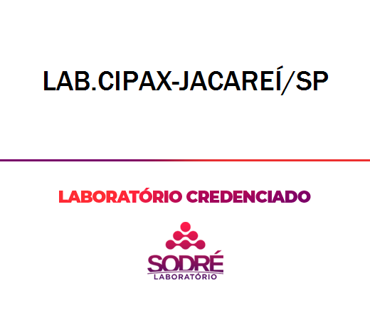 Exame Toxicológico - Jacarei-SP - LAB.CIPAX-JACAREÍ/SP (C.N.H, Empregado CLT, Concurso Público)
