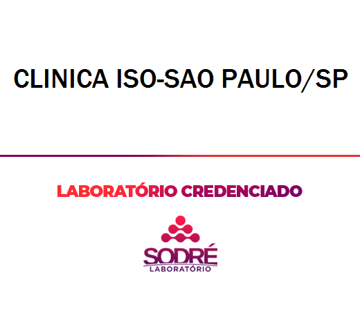 Exame Toxicológico - Sao Paulo-SP - CLINICA ISO-SAO PAULO/SP (Empregado CLT, Concurso Público)