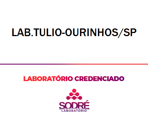 Exame Toxicológico - Ourinhos-SP - LAB.TULIO-OURINHOS/SP (C.N.H, Empregado CLT, Concurso Público)