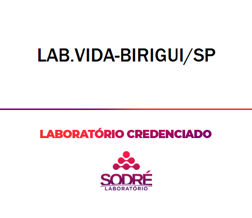 Exame Toxicológico - Birigui-SP - LAB.VIDA-BIRIGUI/SP (C.N.H, Empregado CLT, Concurso Público)