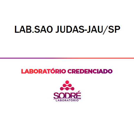 Exame Toxicológico - Jau-SP - LAB.SAO JUDAS-JAU/SP (C.N.H, Empregado CLT, Concurso Público)
