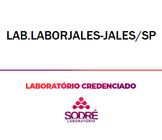 Exame Toxicológico - Jales-SP - LAB.LABORJALES-JALES/SP (C.N.H, Empregado CLT, Concurso Público)