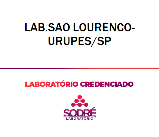Exame Toxicológico - Urupes-SP - LAB.SAO LOURENCO-URUPES/SP (C.N.H, Empregado CLT, Concurso Público)