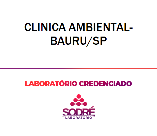 Exame Toxicológico - Bauru-SP - CLINICA AMBIENTAL-BAURU/SP (Empregado CLT, Concurso Público)