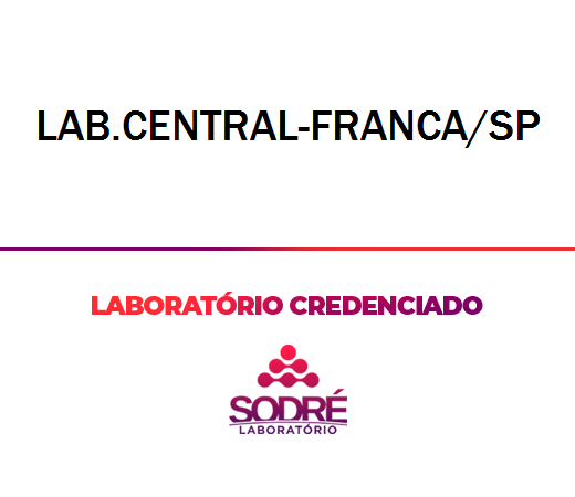 Exame Toxicológico - Franca-SP - LAB.CENTRAL-FRANCA/SP (C.N.H, Empregado CLT, Concurso Público)
