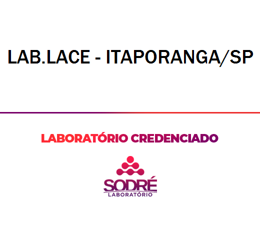 Exame Toxicológico - Itaporanga-SP - LAB.LACE - ITAPORANGA/SP (C.N.H, Empregado CLT, Concurso Público)