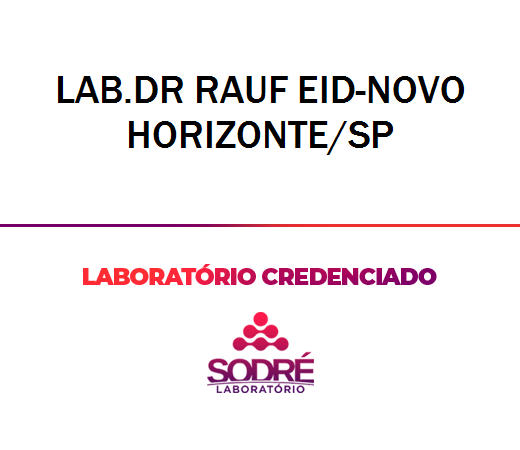 Exame Toxicológico - Novo Horizonte-SP - LAB.DR RAUF EID-NOVO HORIZONTE/SP (C.N.H, Empregado CLT, Concurso Público)