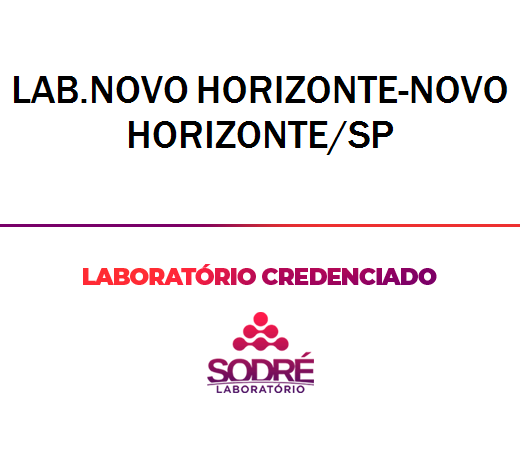 Exame Toxicológico - Novo Horizonte-SP - LAB.NOVO HORIZONTE-NOVO HORIZONTE/SP (C.N.H, Empregado CLT, Concurso Público)
