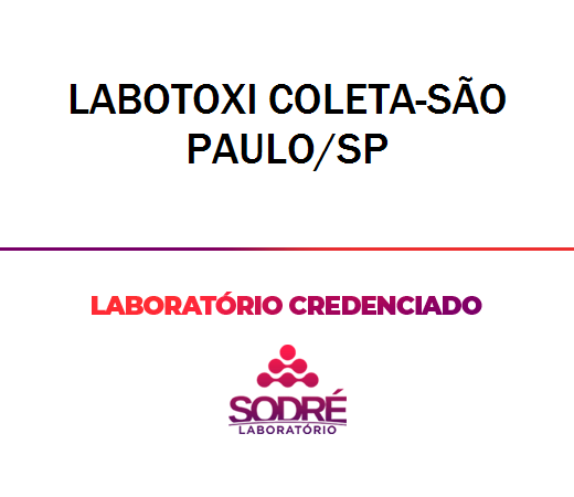 Exame Toxicológico - Sao Paulo-SP - LABOTOXI COLETA-SÃO PAULO/SP (C.N.H, Empregado CLT, Concurso Público)