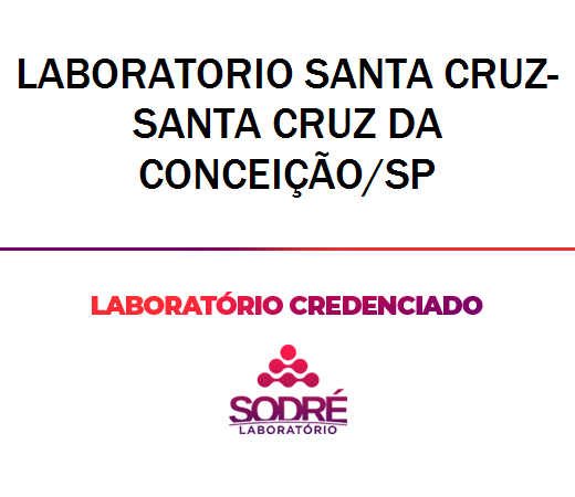 Exame Toxicológico - Santa Cruz Da Conceicao-SP - LABORATORIO SANTA CRUZ-SANTA CRUZ DA CONCEIÇÃO/SP (C.N.H, Empregado CLT, Concurso Público)