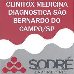 Exame Toxicológico - Sao Bernardo Do Campo-SP - CLINITOX MEDICINA DIAGNOSTICA-SÃO BERNARDO DO CAMPO/SP (C.N.H, Empregado CLT, Concurso Público)