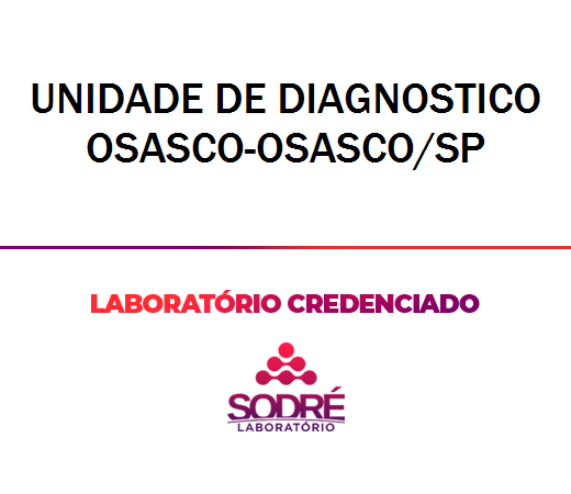 Exame Toxicológico - Osasco-SP - UNIDADE DE DIAGNOSTICO OSASCO-OSASCO/SP (C.N.H, Empregado CLT, Concurso Público)