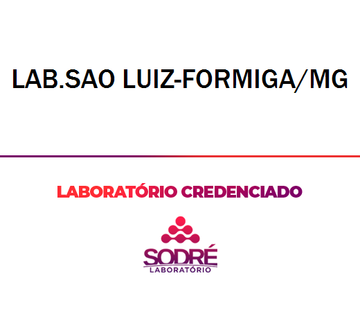 Exame Toxicológico - Formiga-MG - LAB.SAO LUIZ-FORMIGA/MG (C.N.H, Empregado CLT, Concurso Público)