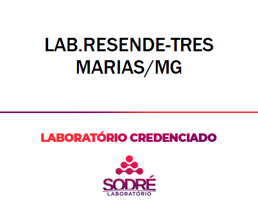 Exame Toxicológico - Tres Marias-MG - LAB.RESENDE-TRES MARIAS/MG (C.N.H, Empregado CLT, Concurso Público)