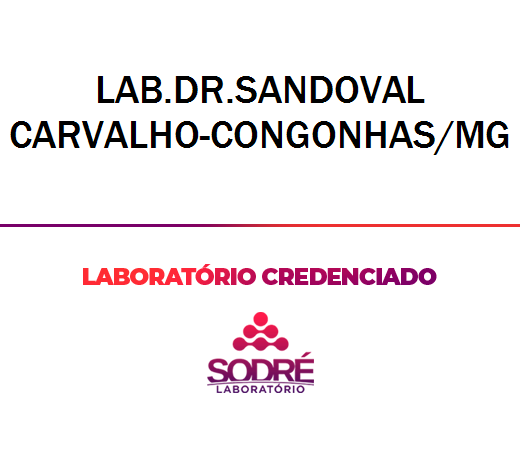 Exame Toxicológico - Congonhas-MG - LAB.DR.SANDOVAL CARVALHO-CONGONHAS/MG (C.N.H, Empregado CLT, Concurso Público)