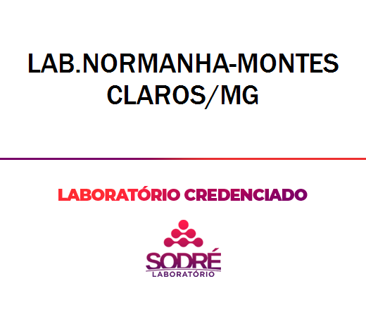 Exame Toxicológico - Montes Claros-MG - LAB.NORMANHA-MONTES CLAROS/MG (C.N.H, Empregado CLT, Concurso Público)