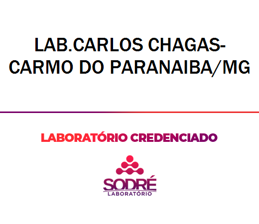 Exame Toxicológico - Carmo Do Paranaiba-MG - LAB.CARLOS CHAGAS-CARMO DO PARANAIBA/MG (C.N.H, Empregado CLT, Concurso Público)