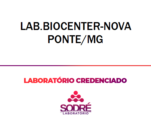 Exame Toxicológico - Nova Ponte-MG - LAB.BIOCENTER-NOVA PONTE/MG (C.N.H, Empregado CLT, Concurso Público)