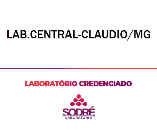 Exame Toxicológico - Claudio-MG - LAB.CENTRAL-CLAUDIO/MG (C.N.H, Empregado CLT, Concurso Público)