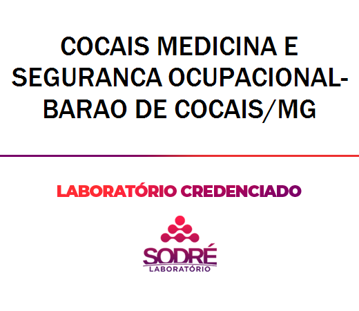Exame Toxicológico - Barao De Cocais-MG - COCAIS MEDICINA E SEGURANCA OCUPACIONAL-BARAO DE COCAIS/MG (C.N.H, Empregado CLT, Concurso Público)