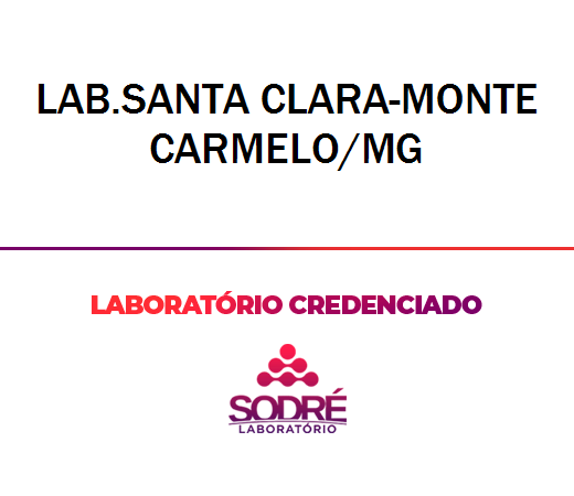 Exame Toxicológico - Monte Carmelo-MG - LAB.SANTA CLARA-MONTE CARMELO/MG (C.N.H, Empregado CLT, Concurso Público)
