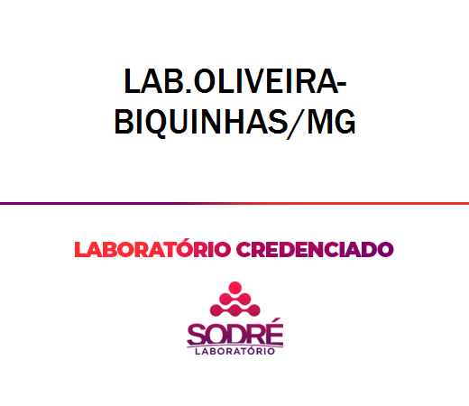 Exame Toxicológico - Biquinhas-MG - LAB.OLIVEIRA-BIQUINHAS/MG (C.N.H, Empregado CLT, Concurso Público)