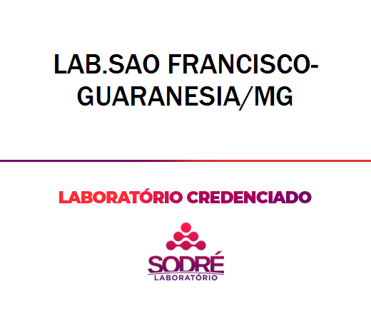 Exame Toxicológico - Guaranesia-MG - LAB.SAO FRANCISCO-GUARANESIA/MG (C.N.H, Empregado CLT, Concurso Público)
